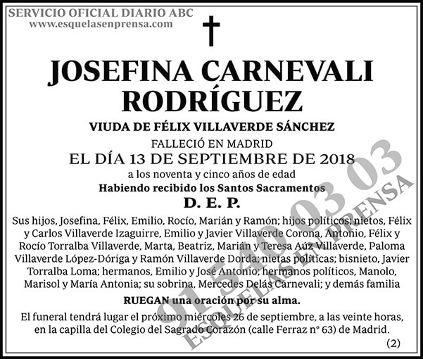 Josefina Carnevali Rodríguez